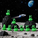 100 Pcs Resin Mini Alien Duck Figures Bulk Tiny Alien Duck