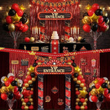 76 PCS Movie Night Party Decorations Kit Included Foil Curtain Film