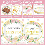 100PCS We Will Miss You Plate and Napkin Farewell Retirement Party