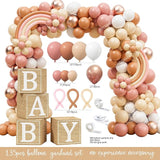 Boho Baby Shower Decorations, Boho Rainbow Baby Shower Party