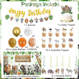 Safari Animals Birthday Party Decorations Jungle Wild Animals Happy