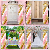 2 Sets Princess Party Balloon Column Stand Kit With 102 Crown Foil