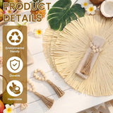 48 Pcs Boho Luau Party Table Setting Set for 12 Tropical Hawaiian