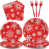 200 PCS Christmas Theme Party Tableware Disposable Merry Christmas