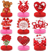 Valentines Day Centerpiece for Table Pack of 9 Red Pink Valentines