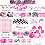 185Pcs Cowgirl Birthday Party Decorations Supplies - Includes 20