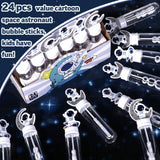 Winrayk 24 Large Astronaut Bubble Wands with Gift Box, Space Party