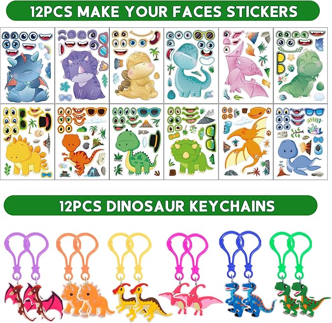 320PCS Dinosaur Birthday Party Decorations Favors Supplies Dino