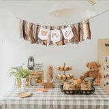 Bear High Chair Banner First Birthday Highchair Banner Woodland
