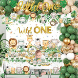 Wild Birthday Decorations Safari Birthday Decorations 277Pcs Wild