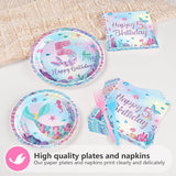 96Pcs Mermaid 5th Birthday Party Decorations Dive Into Five Party