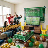 Football Party Decorations Kit with Green Brown Gold small Balloon