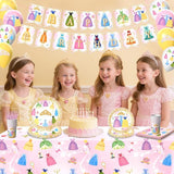 134Pcs Princess Birthday Party Decorations for Princess Party