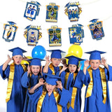 pinkblume Graduation Party Decorations Navy Blue and Gold Grad Photo