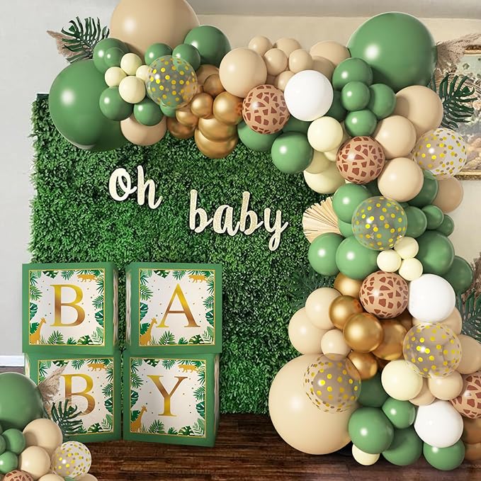 Baby Boxes Safari Jungle Baby Shower Decorations for Boy Girl Safari