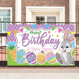 Easter Birthday Decorations Happy Birthday & Happy Easter Banner