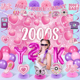 Y2K Party Decorations Early 2000s Banner Hanging Swirls Y2K 2000s