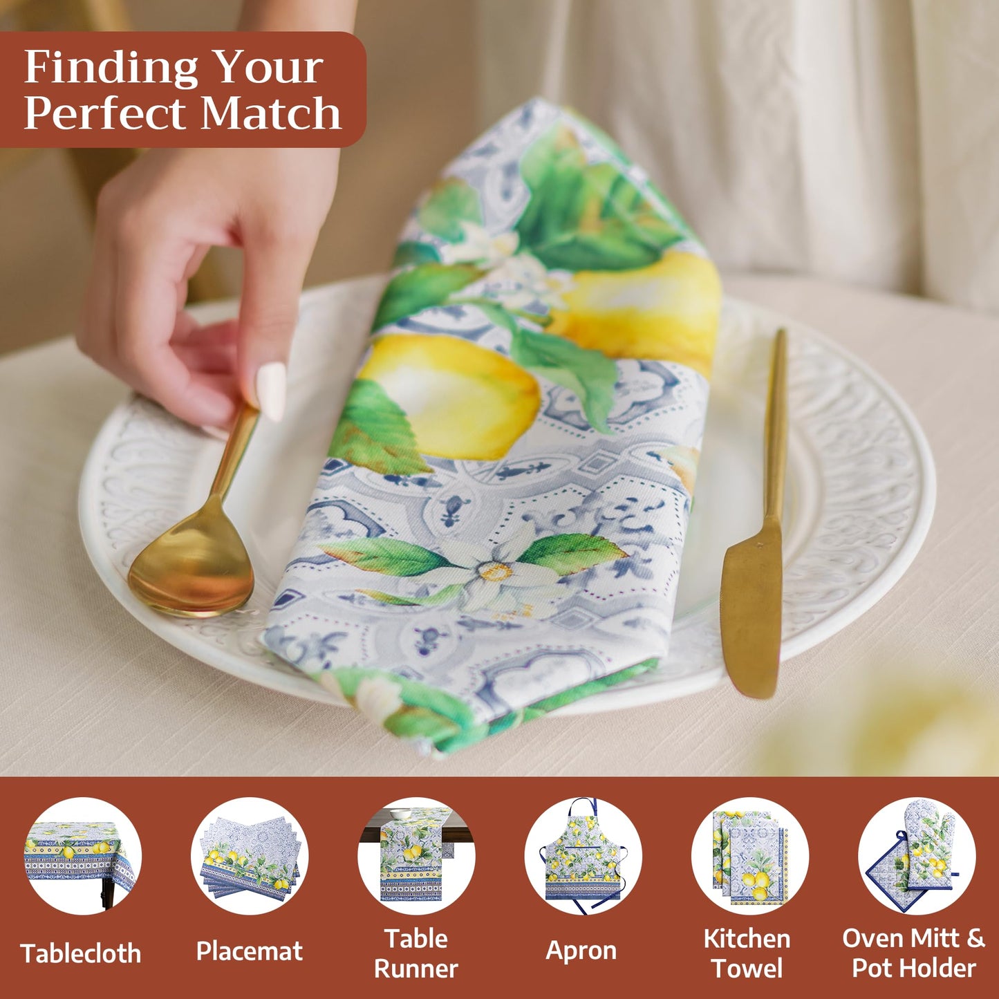 Maison d' Hermine Cloth Napkins Set of 4 100% Cotton Everyday Reusable