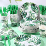 120 Pcs Hawaiian Party Decorations Supplies Tropical Palm Leaves