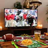 Football Plates and Napkins 150Pcs Football Party Supplies Kit