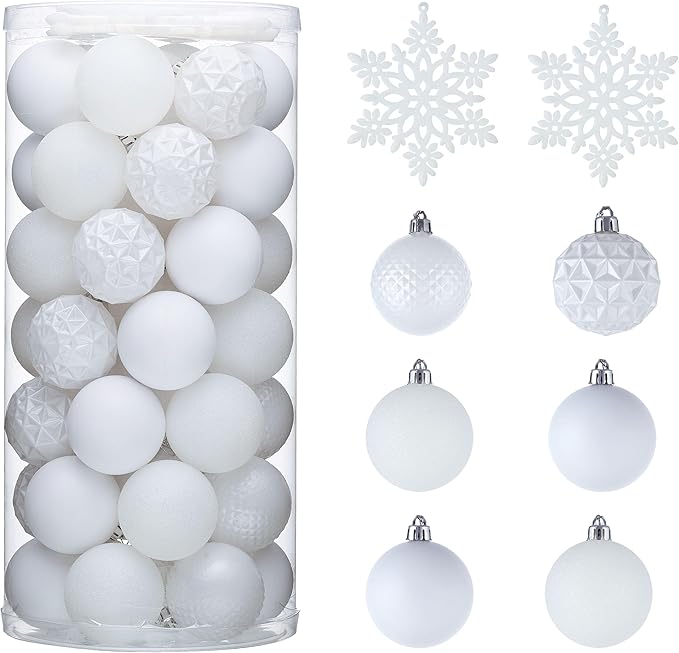 Valery Madelyn Christmas Tree Decorations Ornament Set, 50ct 2 Inches