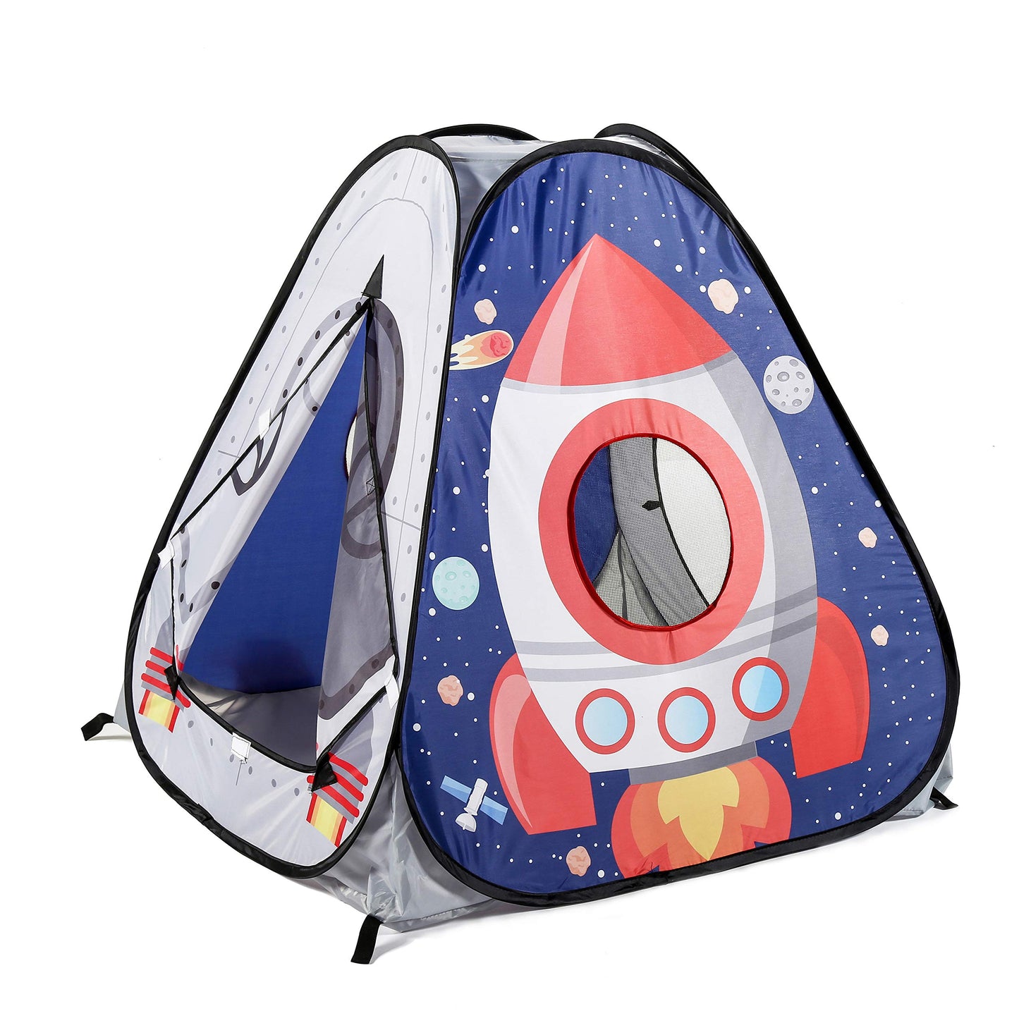 UTEX 3pc Space Astronaut Pop Up Play Tents with Tunnels for Kids,