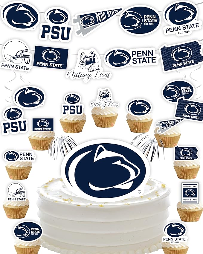 PSU Party Supplies for Football, Birthday Gift, Graduation Party