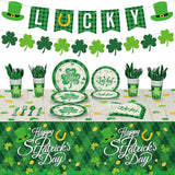 172 Pcs St Patricks Day Party Decoration Set Serves 24 Include Happy