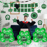 Green Themed 2026 Graduation Decorations Set - Congrats Grad Banner,
