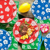 96pcs Hawaii Party Plates and Napkins Tropical Cartoon Movie