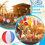 18 Pcs Summer Beach Theme Party Decorations Beach Ball Paper