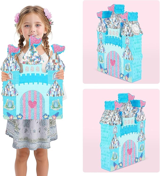 Princess Castle Piñata Ice Castle Piñata Blue Princess Party