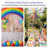 LovesTown 260 Balloons for Twisting Animal Balloons, 150 PCS Assorted