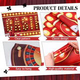 4 Pcs Casino Night Entryway Party Banner Decorations Casino Night