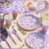 Yungyan 144 Pcs Kpop Birthday Decorations Kpop Party Plates Cups