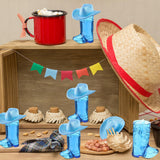 Vesici 20 Pcs Mini Cowgirl Hats Western Tiny Blue Boots Cowboy Shot