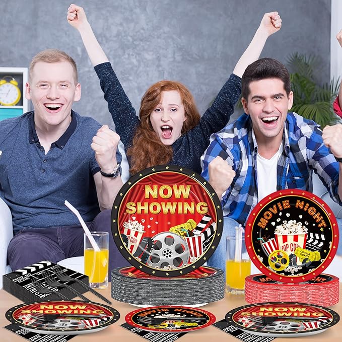 200pcs Movie Night Party Supplies Decorations Movie Popcorn Theme