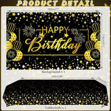 Black Gold Birthday Party Decorations Black and Gold Party Supplies