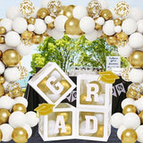 2026 Graduation Party Decorations Set of 4 Graduation Boxes with
