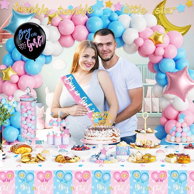 Twinkle Twinkle Little Star Gender Reveal Decorations Star Boy or