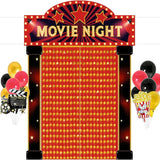 24Pcs Movie Night Themed Party Decorations Supplies Red Carpet