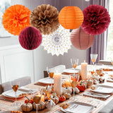 Fall Boho Baby Shower Party Decorations Streamers Lanterns 14pc