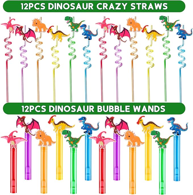 320PCS Dinosaur Birthday Party Decorations Favors Supplies Dino