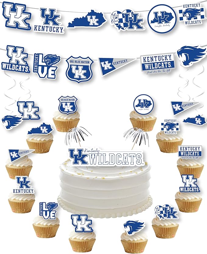 University of Kentucky Party Supplies for Football, Birthday Gift,