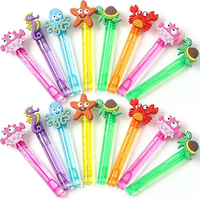 Under the Sea Party Favors 24Pcs Self designed Mini Bubble Wands for