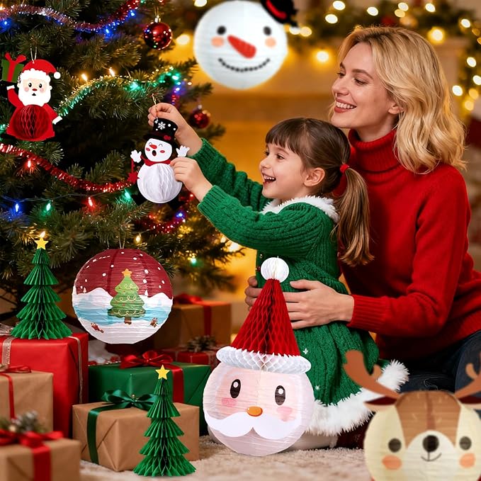 Christmas Paper Lanterns Hanging Classroom Christmas Decorations