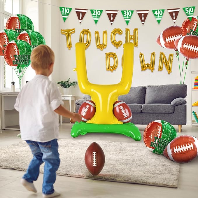 Football Party Supplies Kit Goal Post Balloon Set for Football