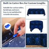 Kochorie 100 Ft X 54 Inch Space Galaxy Tablecloth Roll with Cutter Box