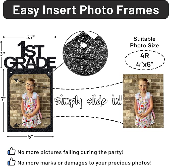 PartyHooman Graduation Photo Banner K-12, Kindergarten to 12th Grade