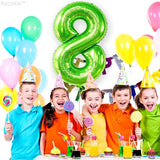 KatchOn, Light Green Number 8 Balloon - 40 Inch | Green Neon 8